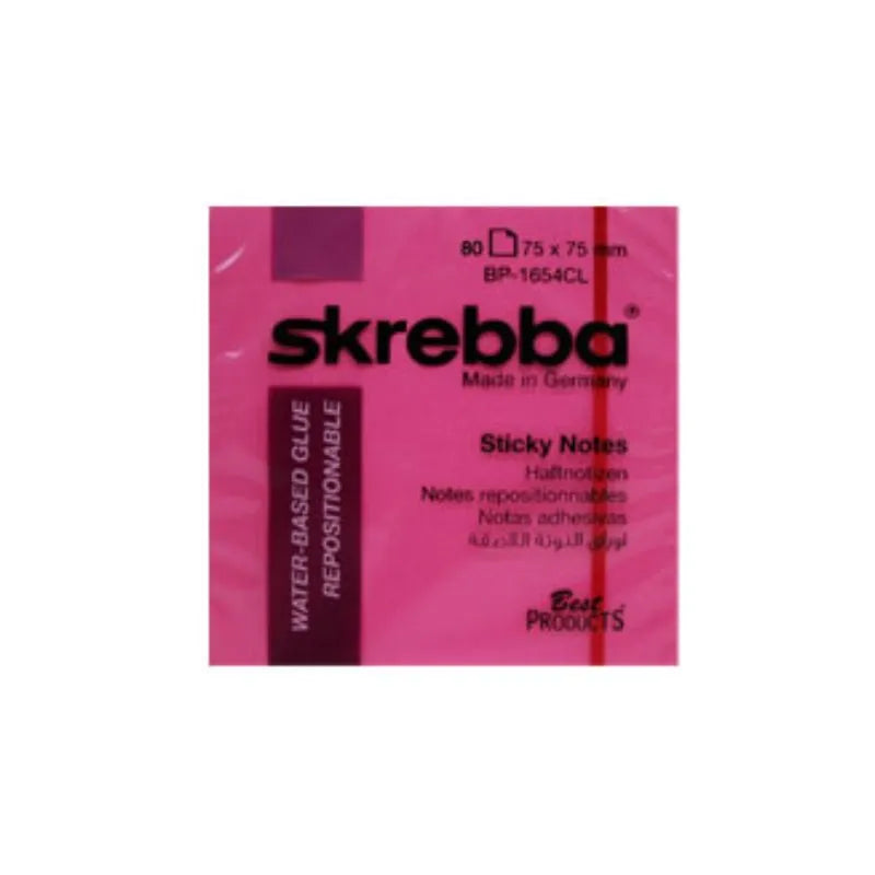 SKREBBA STICKY NOTE 75*75MM 100SH