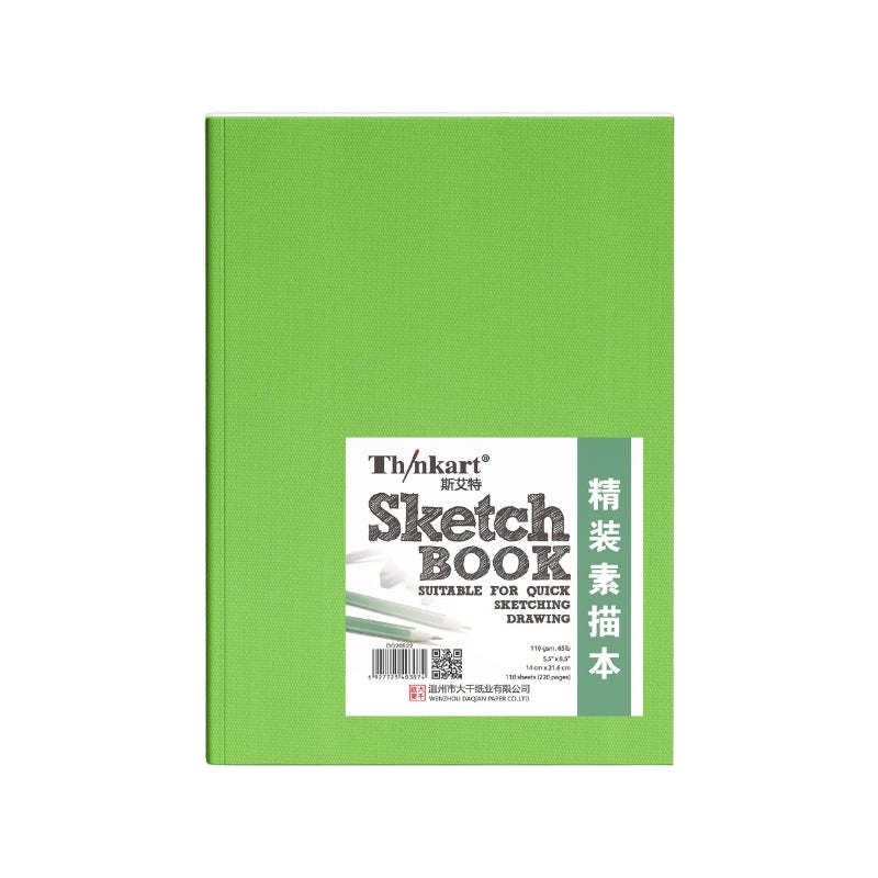 Thinkart Hardcover Sketch & Drawing Pad Warm White 21.6 x 14 cm 110 Sheets 110g