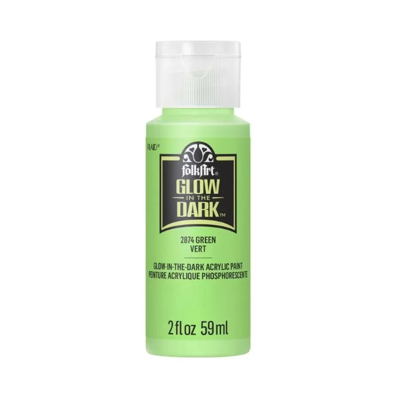 FolkArt Glow in the Dark Acrylic Colors 2oz