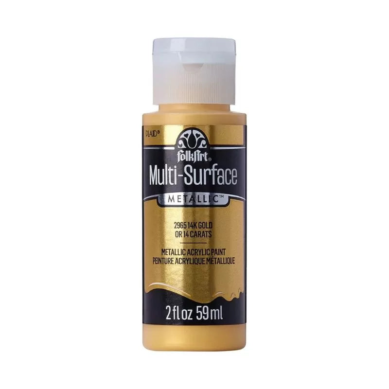 FolkArt Multi-Surface Metallic Acrylic Paints 2 oz