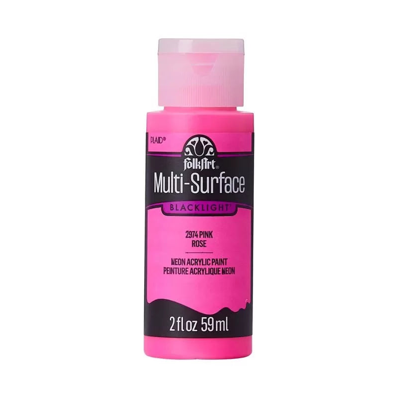 FolkArt Multi-Surface Neon Glow Acrylic Paints 2oz