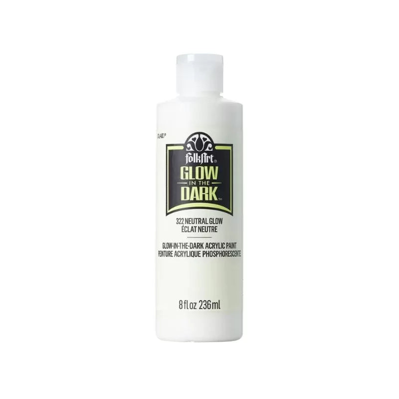 FolkArt Glow in the Dark Acrylic Colors 8 oz