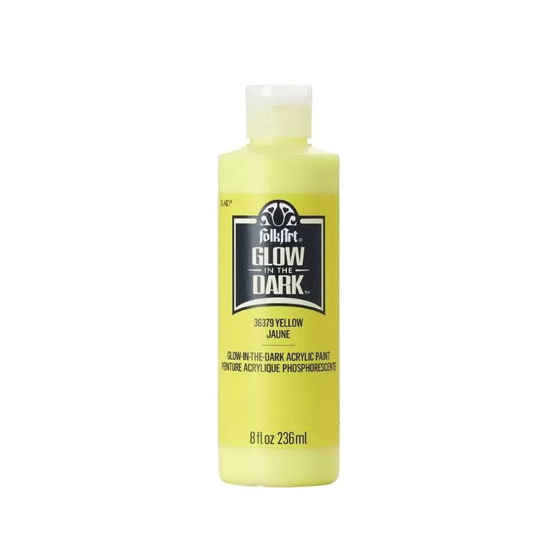 FolkArt Glow in the Dark Acrylic Colors 8 oz