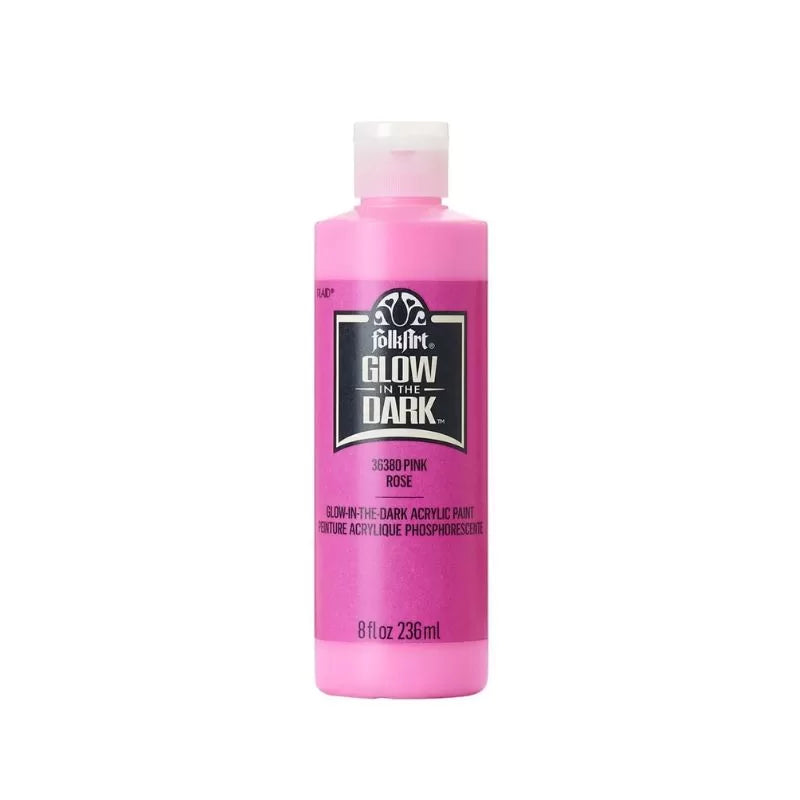 FolkArt Glow in the Dark Acrylic Colors 8 oz