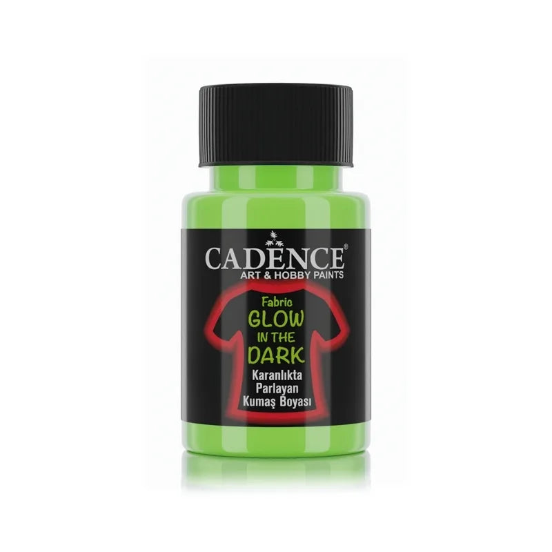 Cadence Glow In The Dark Fabric Paint 50 ML