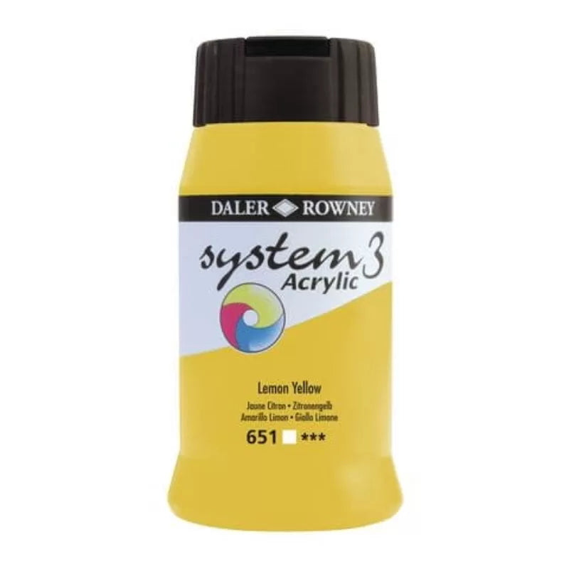 Daler Rowney System 3 Acrylic 500ML