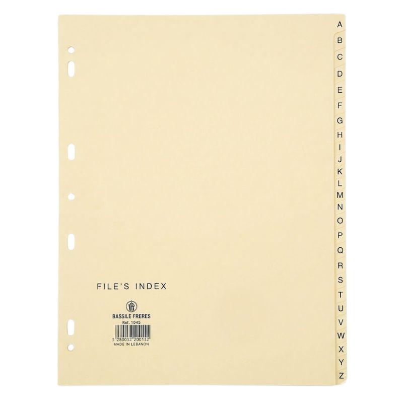 Bassile Freres English Divider Carton Yellow