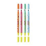 Carioca Memo Switch Double Tip Highlighters - 4 Pcs