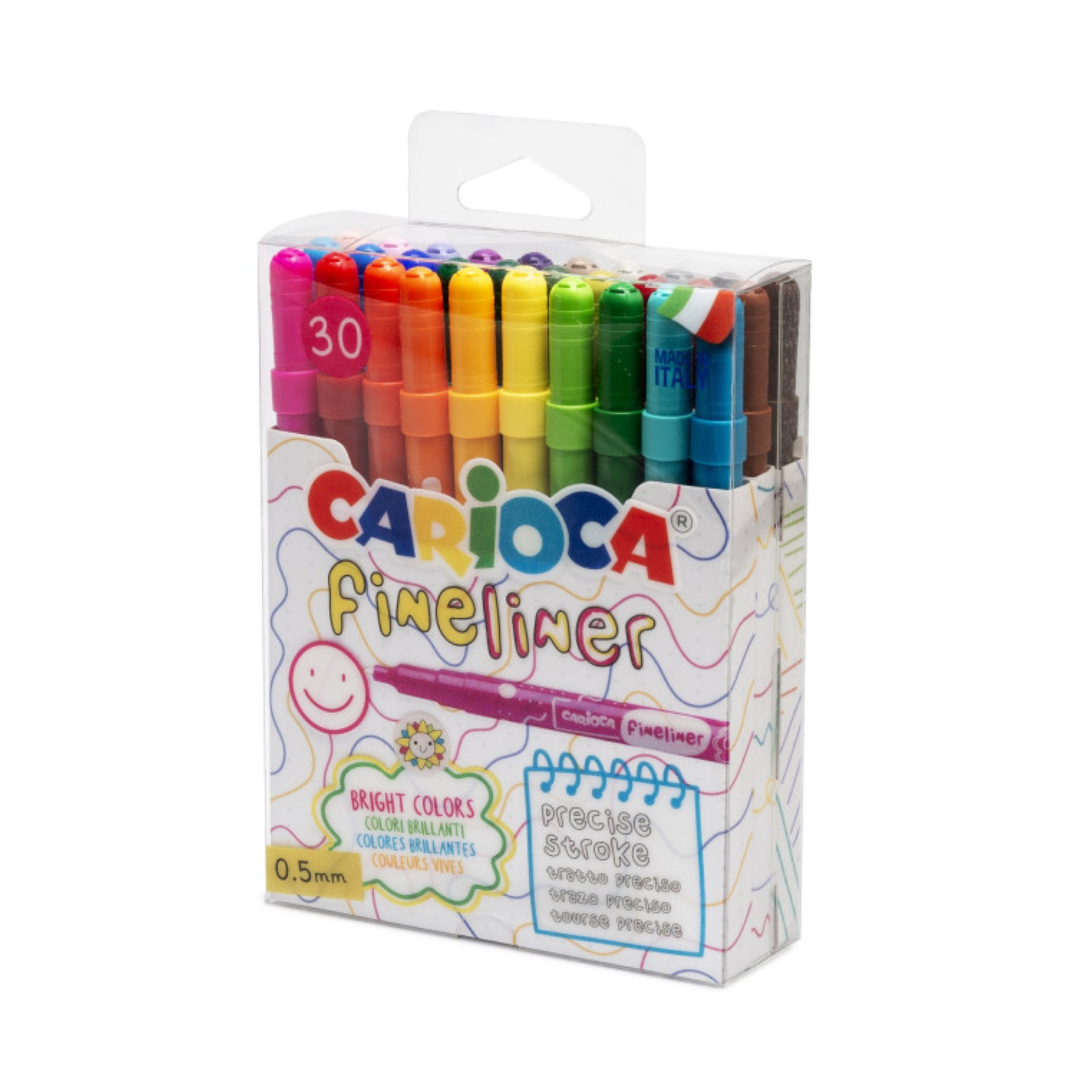 Carioca Fineliner 0.5mm - 30 Pcs