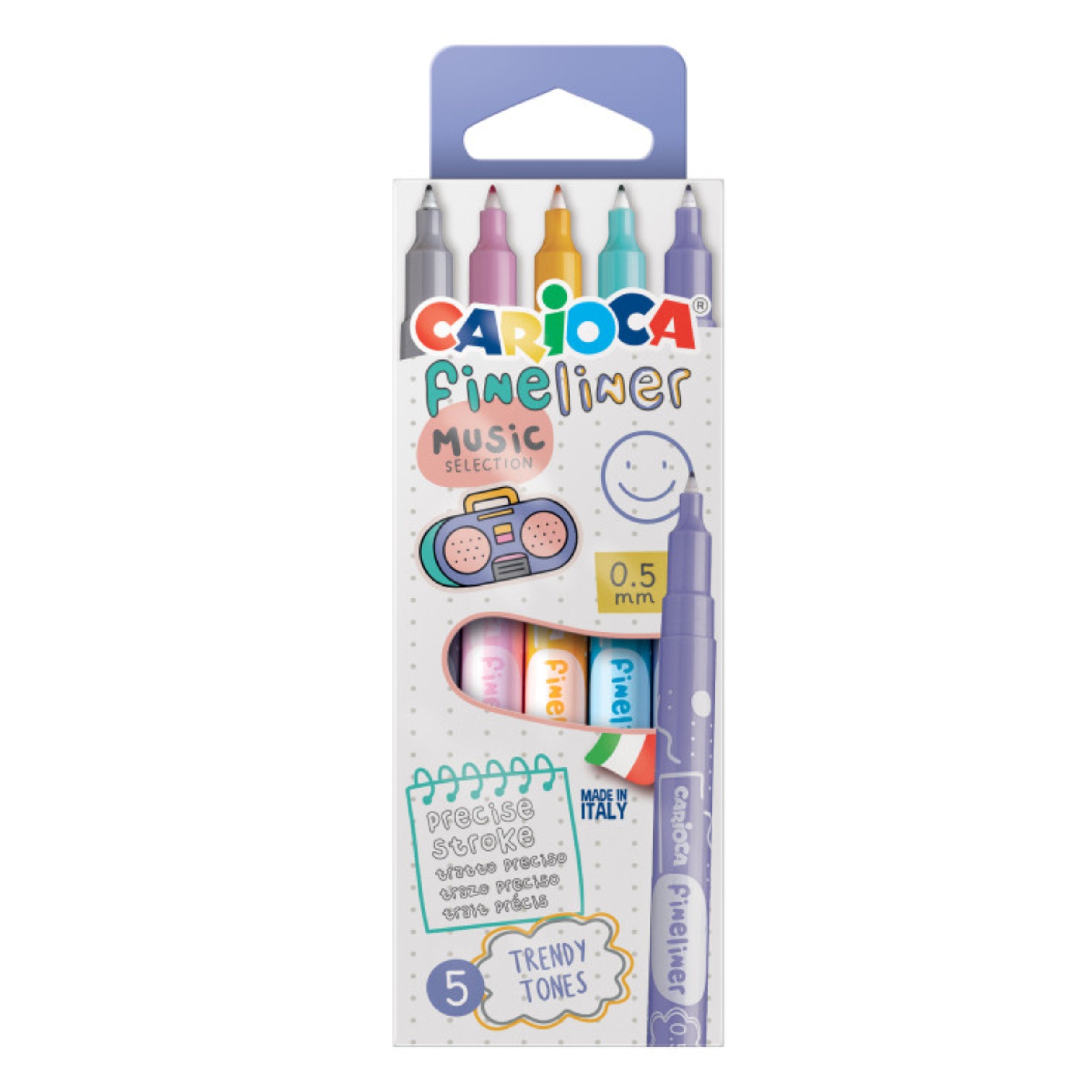Carioca Fineliner Music - 5 Pcs