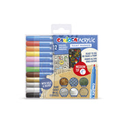 Carioca Acrylic Paint Marker Medium Tip - 12 Pcs