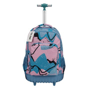 Locker School Kids Trolley Backpack Pink Blue