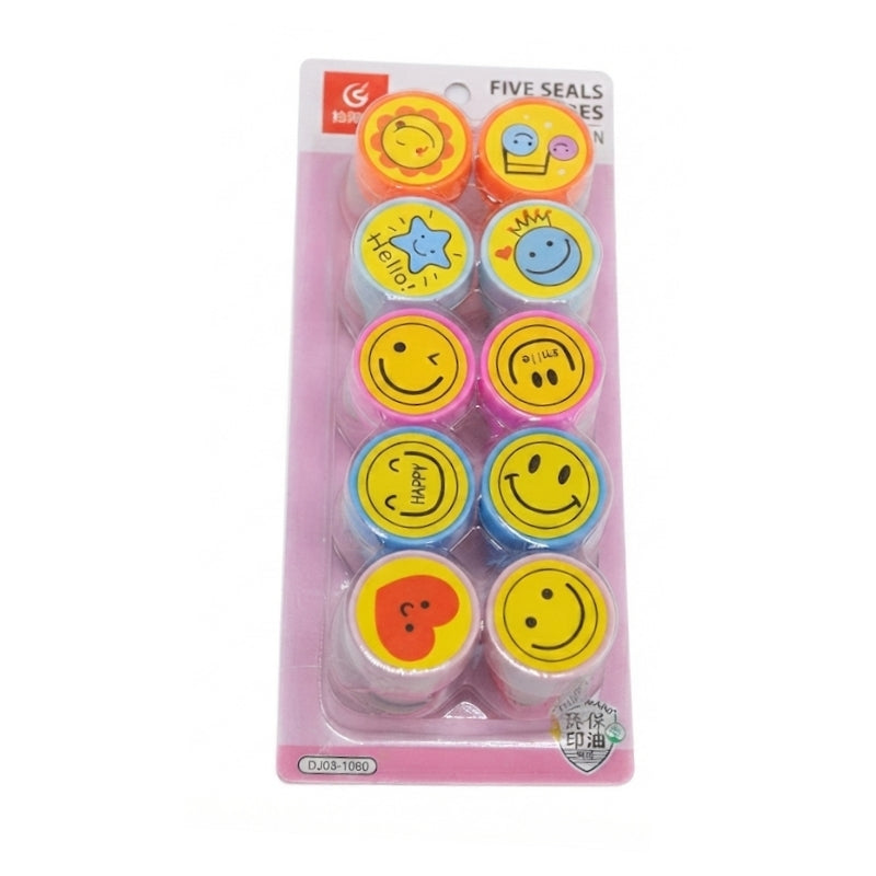 Emoji Stamps for Kids Pack of 10 Pcs