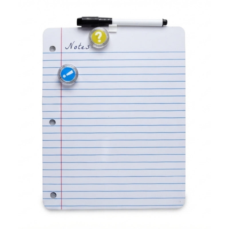 Magnetic White Board 21*28cm With 2 Magnets And Marker