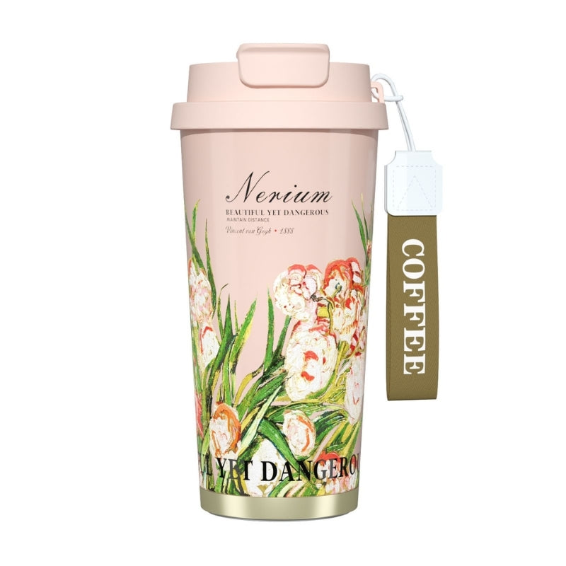 Coffee Cup Stainless Steel And Ceramic 520ml