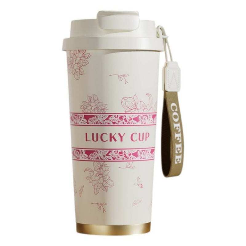 Coffee Cup Stainless Steel And Ceramic 520ml