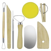 Pottery Tools Kit Set Of 8 Pieces