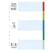 Data Bank Plastic Dividers A4 1-5