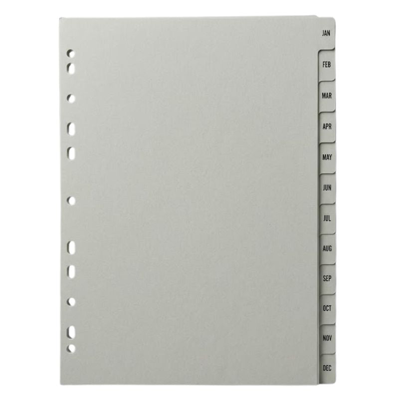 Monthly Plastic Dividers