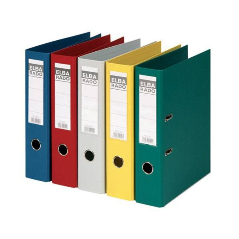 Elba Box File A4 8cm - Assorted Colors