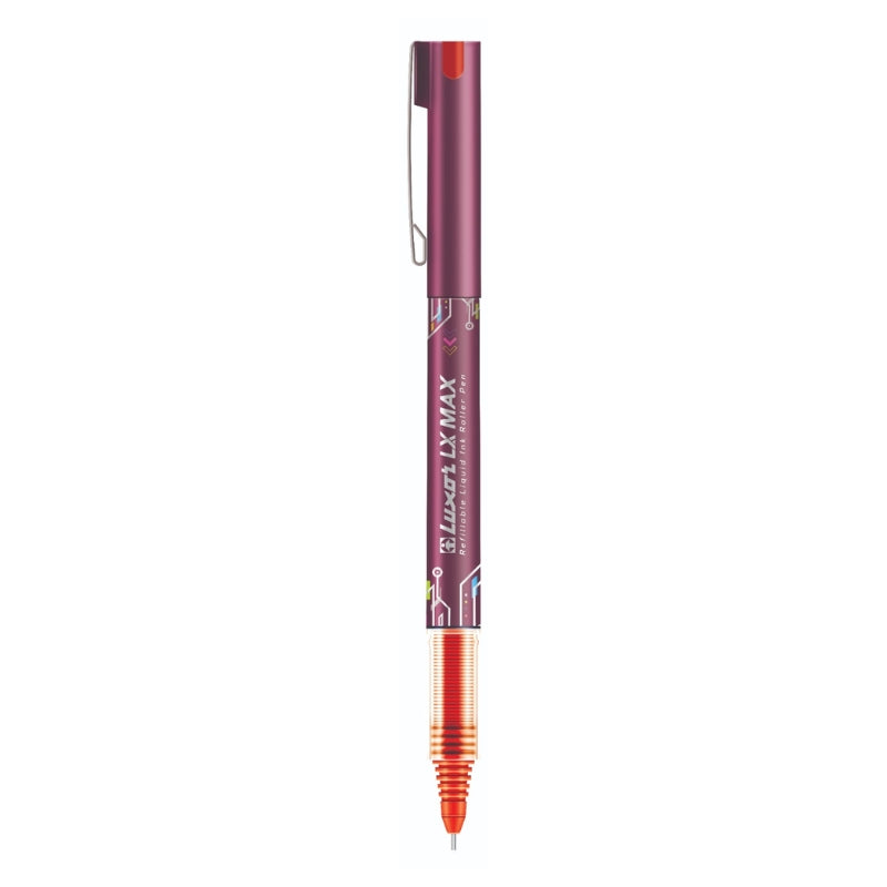 Luxor LX Max Needle Tip Roller Pen Red