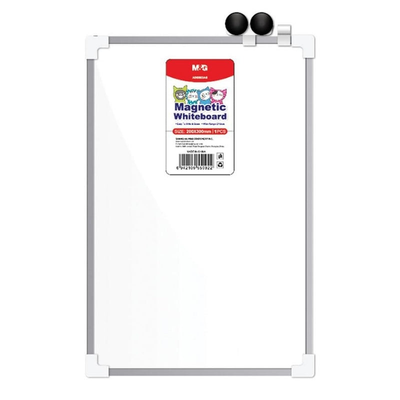 M&G Magnetic Whiteboard Double 25x35cm