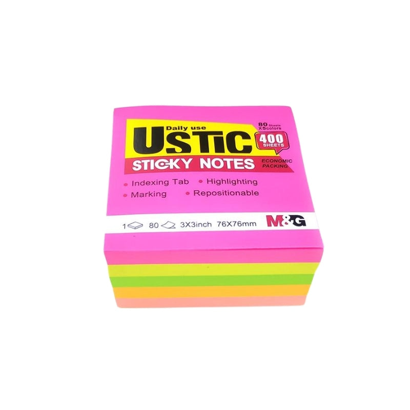 M&G Sticky Notes Cube 51x51mm (400sh)