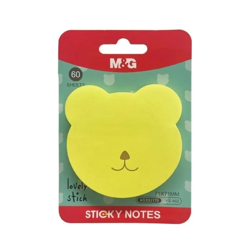 M&G Sticky Notes 71x71mm 60sh Assorted Shapes