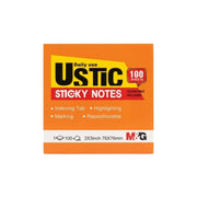 M&G Sticky Notes 75x75mm 100sh Neon Orange