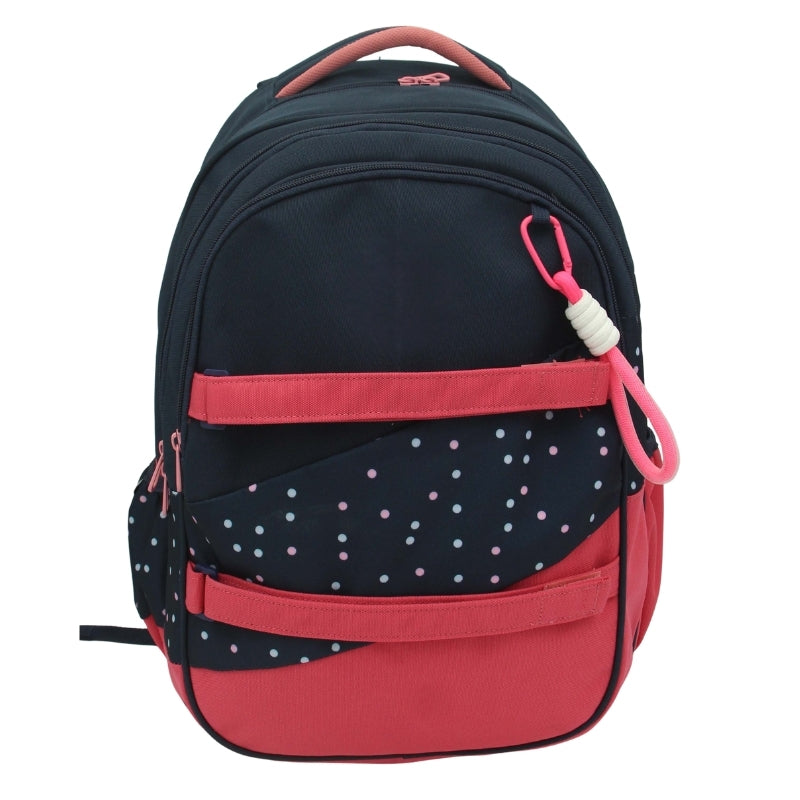 Smart Large Backpack - Navy/Pink