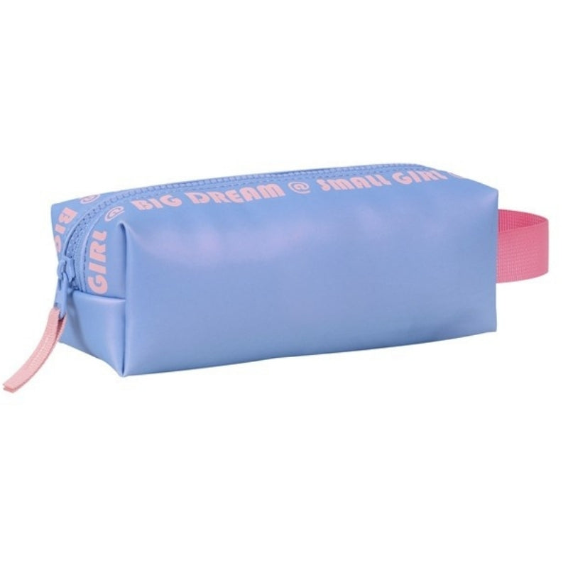Smart Big Dream Small Girl Pencil Case - Blue/Pink