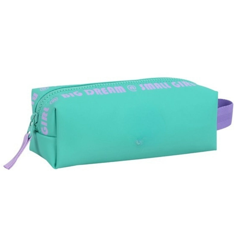 Smart Big Dream Small Girl Pencil Case - Green/Purple