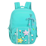 Smart Big Dream Small Girl Backpack - Green with Charms