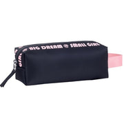 Smart Big Dream Small Girl Pencil Case - Black/Pink