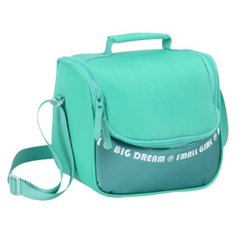 Smart Big Dream Small Girl Lunch Bag - Green Metallic