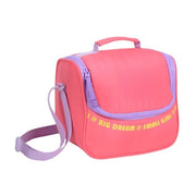 Smart Big Dream Small Girl Lunch Bag - Pink/Lilac
