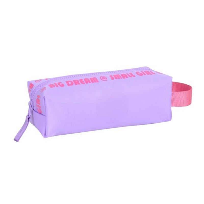 Smart Big Dream Small Girl Pencil Case - Purple/Fuchsia