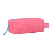 Smart Plain Pencil Case - Pink with Blue Lining