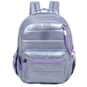 Smart Metallic Backpack - Silver