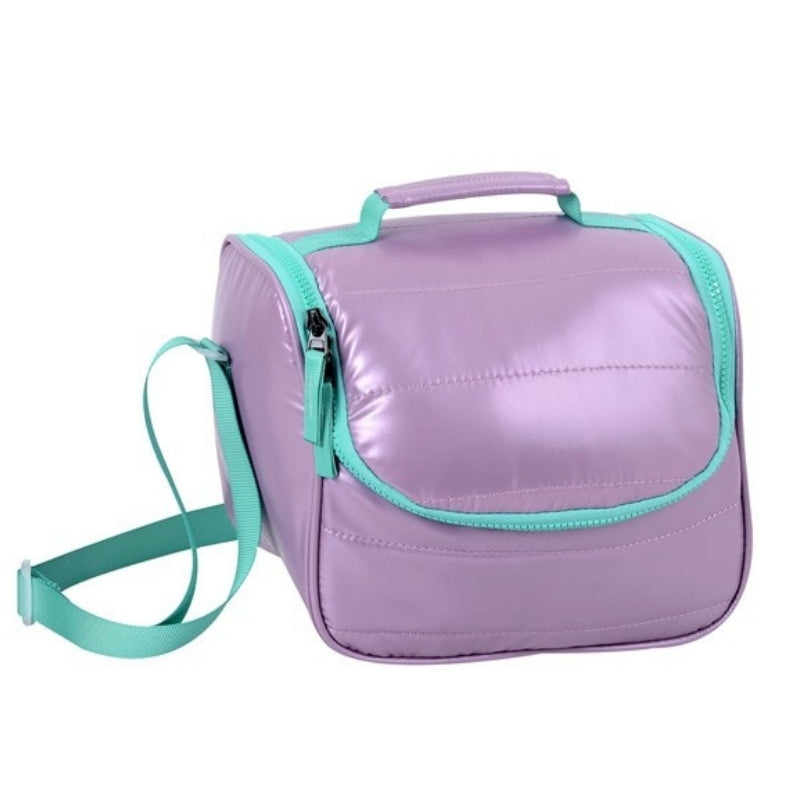 Smart Metallic Lunch Bag - Purple