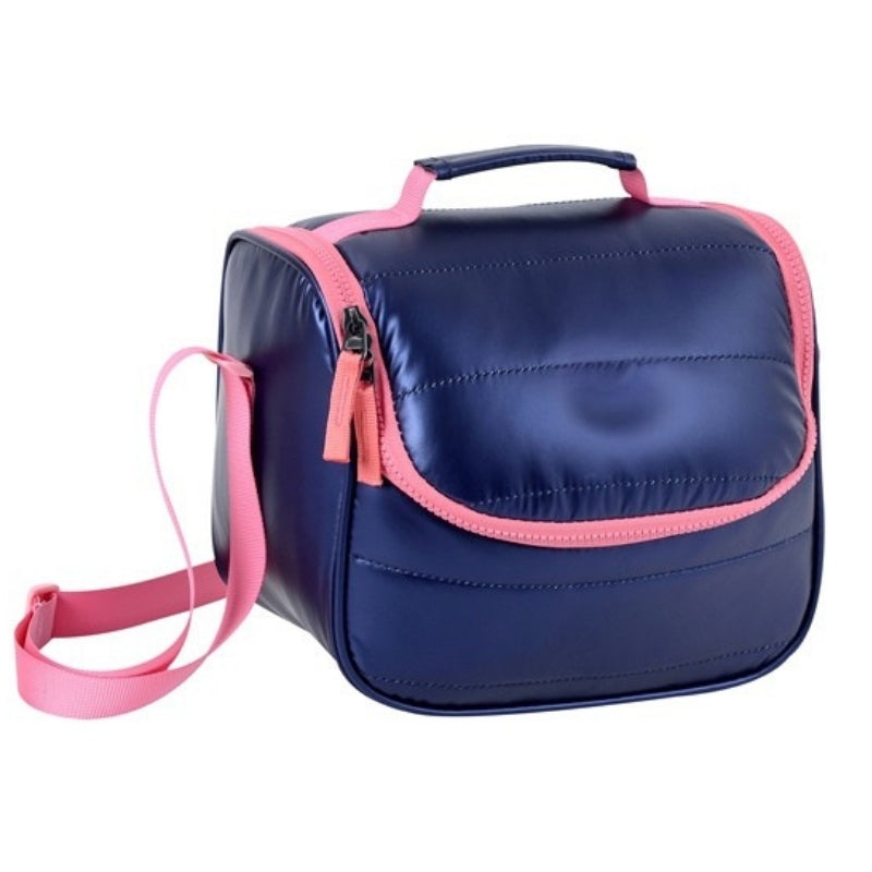 Smart Metallic Lunch Bag - Navy