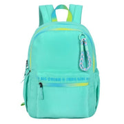 Smart Big Dream Small Girl Backpack - Green Gradient Zipper