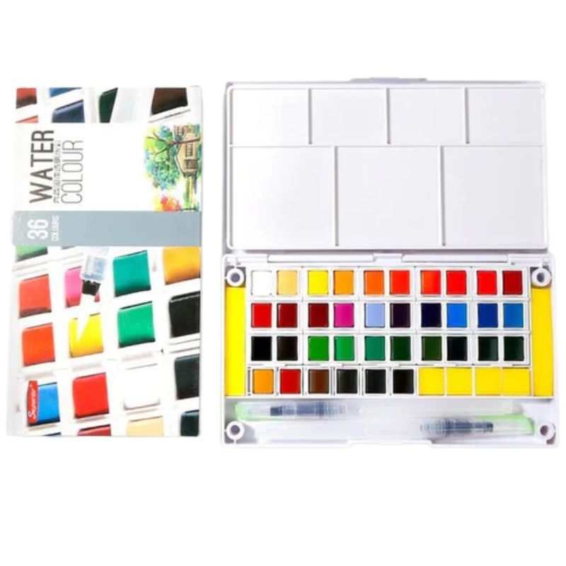 Superior Watercolor Paints Classic Set Of 36