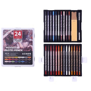 SUPERIOR WOODLESS PASTEL PENCIL 24PCS SAND PAP/HOL