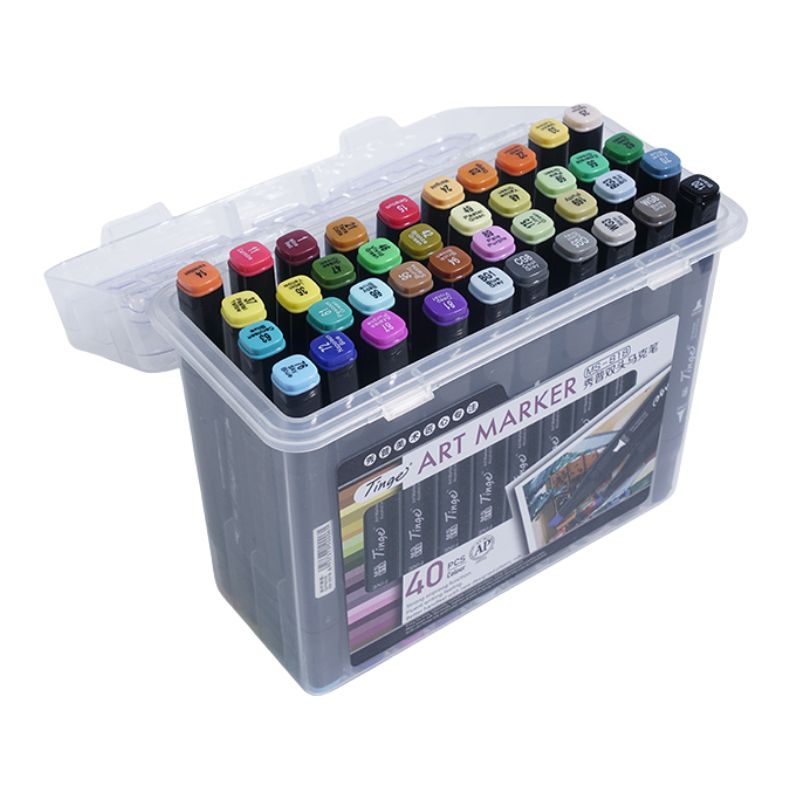 SUPERIOR Tinge Twin Marker Pen " Broad/Fine " set of 48