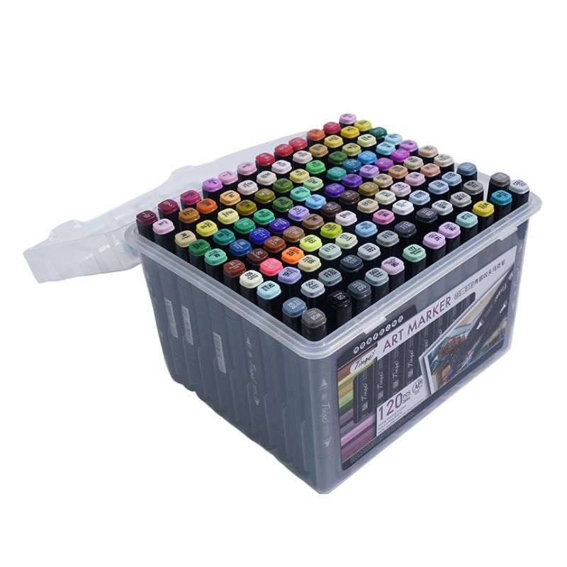 SUPERIOR Tinge Twin Marker Pen " Broad/Fine " set of 120