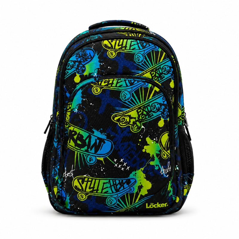 Locker School Kids Backpack Skateboard
