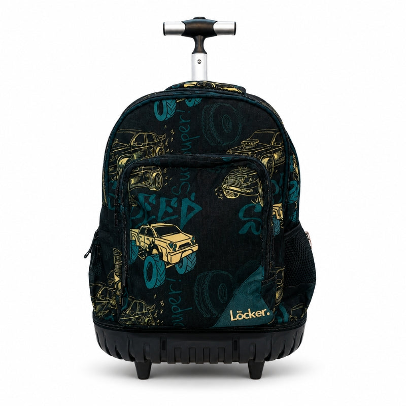 Locker School Kids Trolley Backpack Super Speed Truck