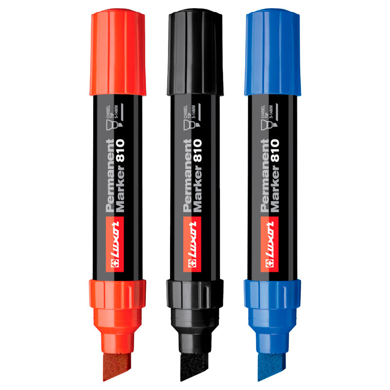 Luxor Permanent Marker 810 Chisel Tip