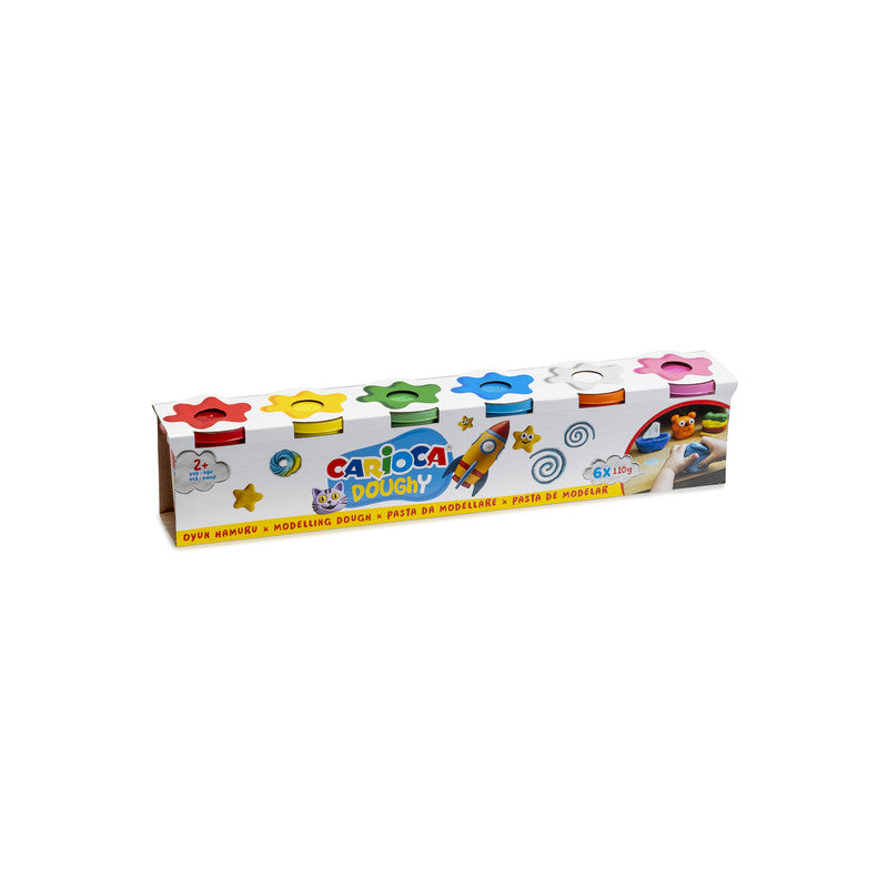Carioca Doughy Modeling Clay 110g - 6 Units
